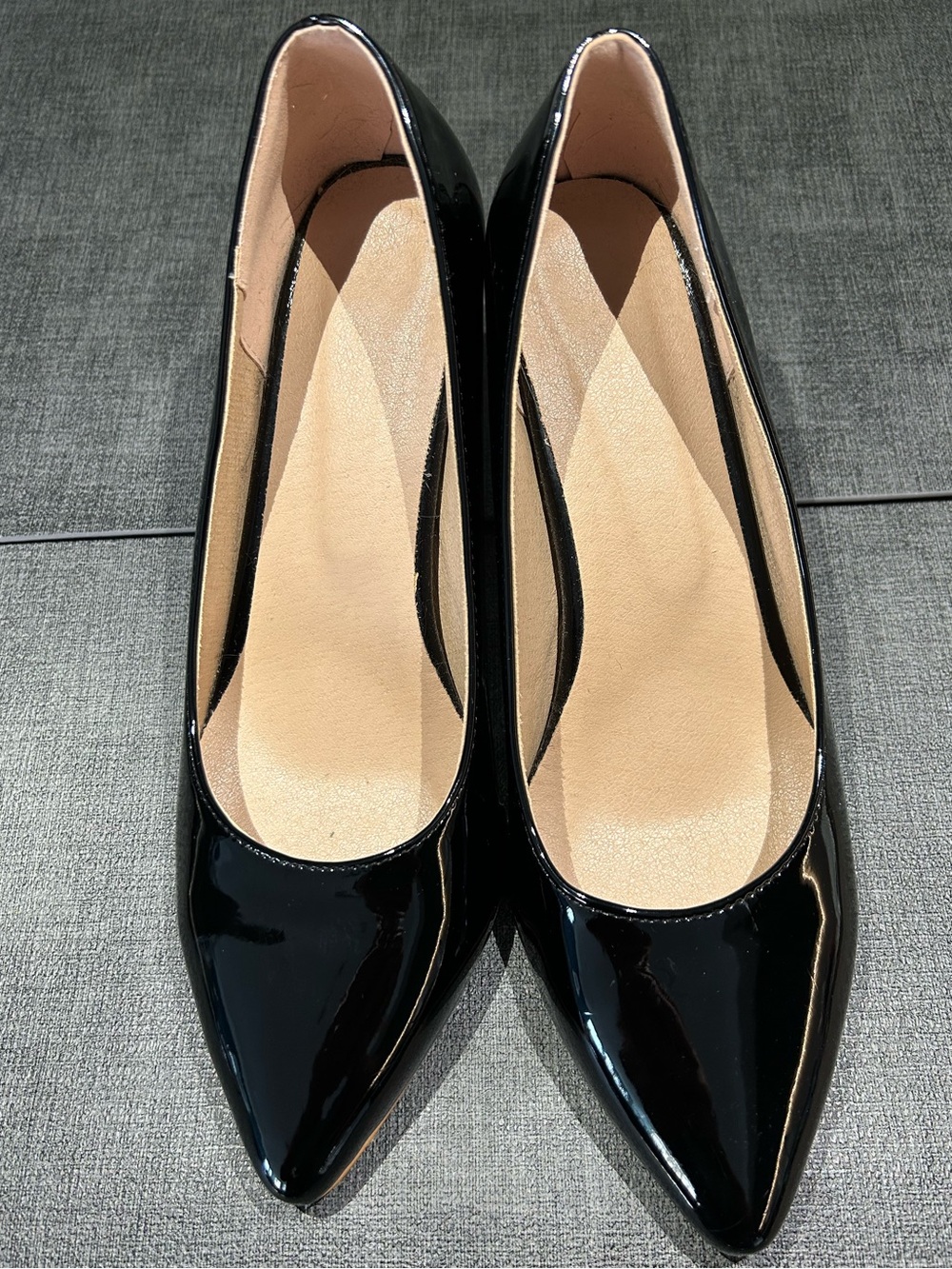 Classic 5” Stilettos Black Patent Pointed-Toe Women's High-Heeled Pumps